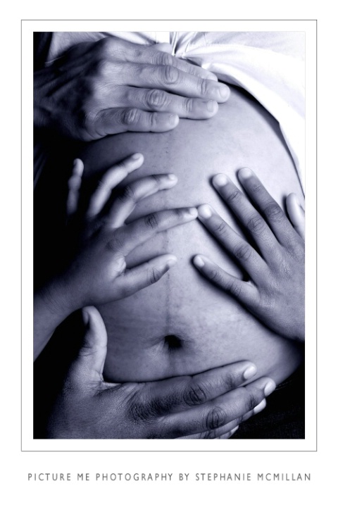 Maternity Poster Dark Blue