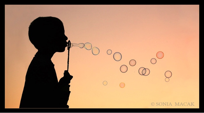 Blowing bubbles