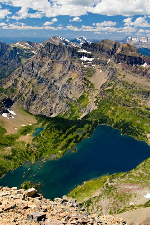 Hidden Lake from Reynolds Summit