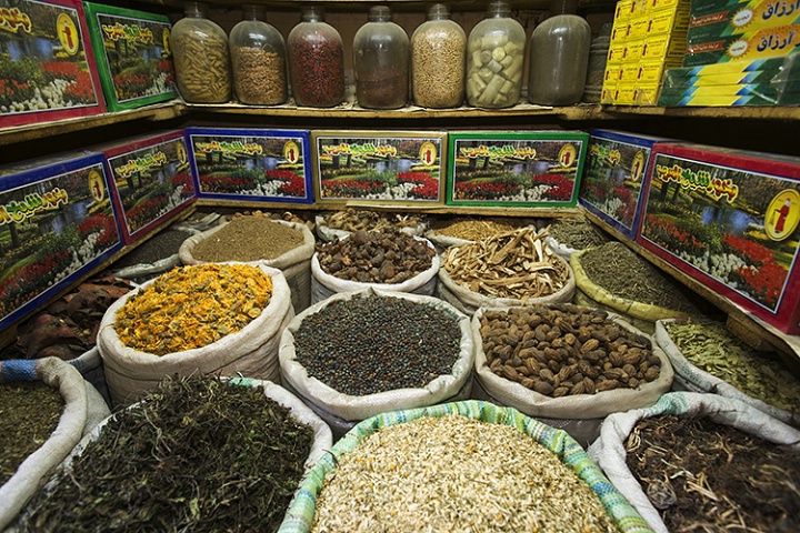 Spice Stall in Cairo Bazaar.
