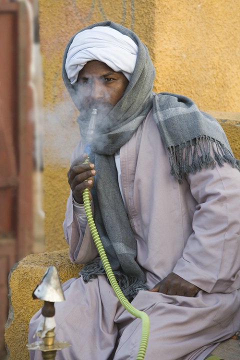 Smoking Shisha, Egypt.