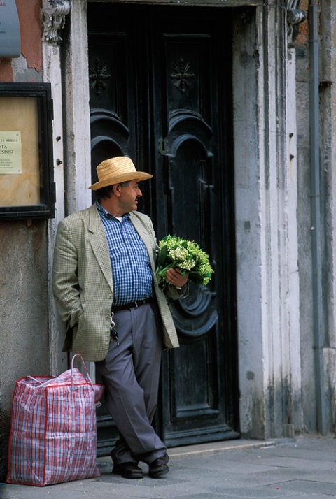 Flower Vendor, Venice, Italy.