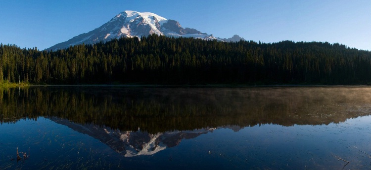 Mt. Rainier Reflection Lake Panorama