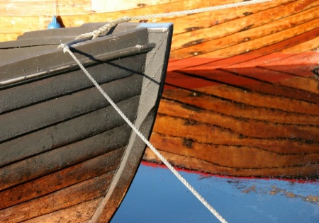 Two wooden boats for fjord fishing