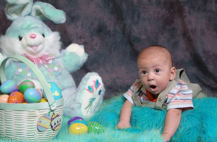 "I saw the Easter Bunny"
