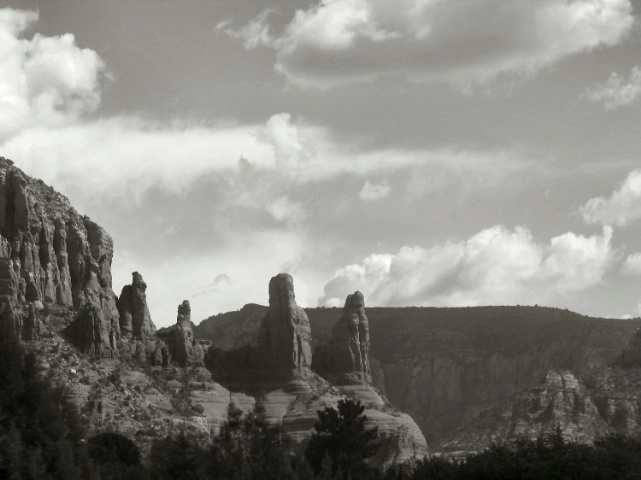 Sedona Az. in Balck and White