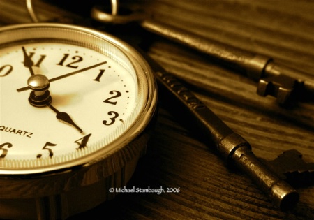 Old Watch With Railroad Keys