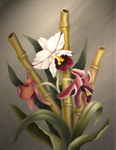 Orchids and Bamboo - Apply lighting