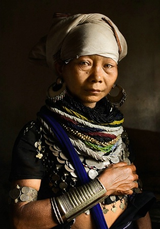 Portrait of a Reang Tribal Woman
