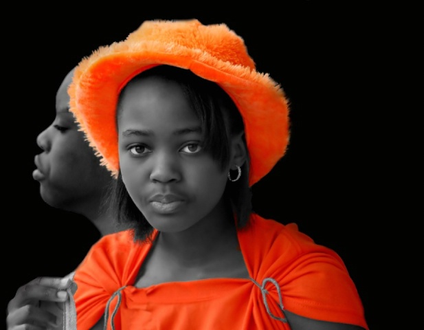 Young Lady In Orange