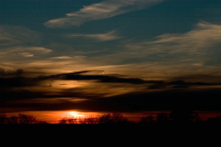 Orange and Blue Sunset