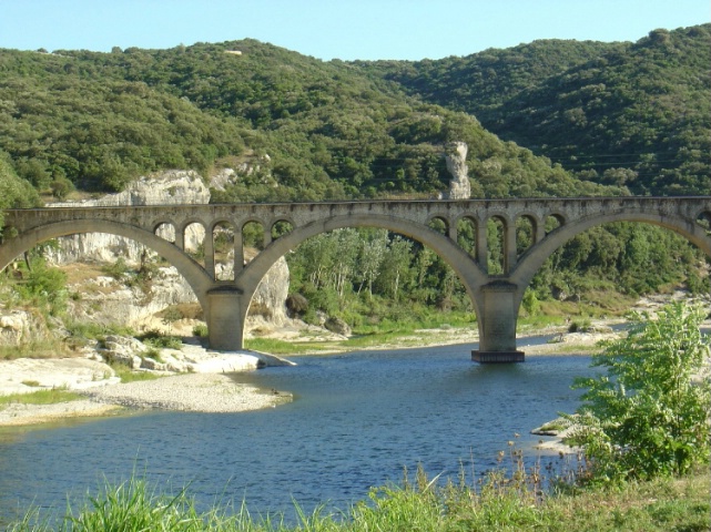 Gard River in Nimes France