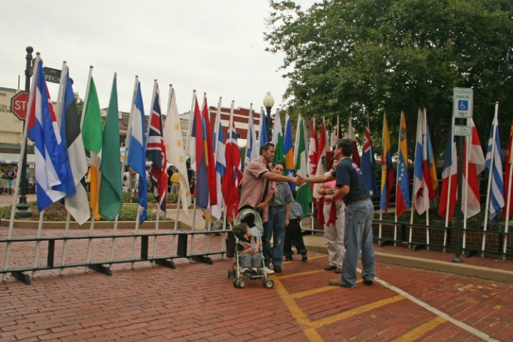 Multicultural flags