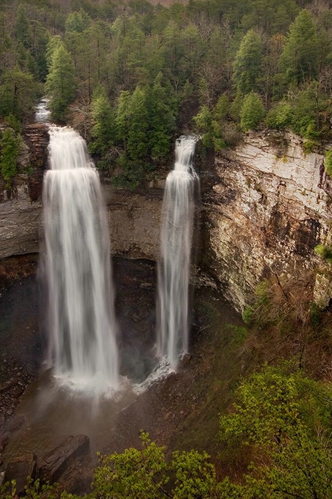 Fall Creek Falls 4-8-06 Cropped - ID: 2092218 © Robert A. Burns