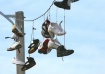 Shoes in the wire
