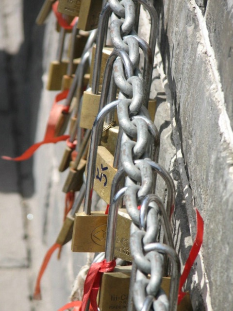Locks of Love, in The Great Wall of China.