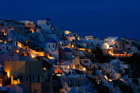 The village of Oia, Santorini island, Greece