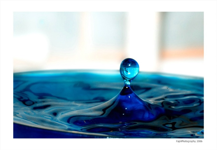 blue liquid