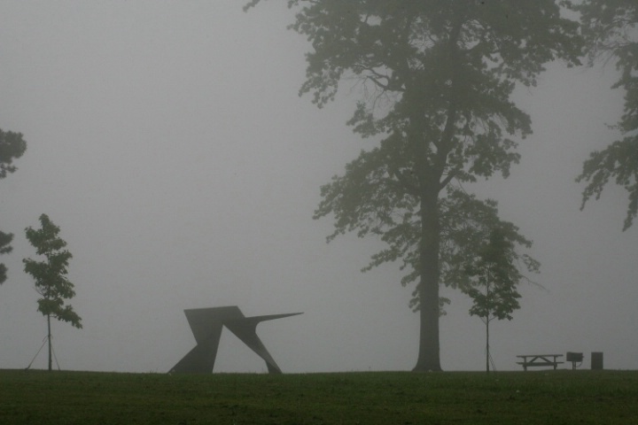 Foggy Day in Cleveland Town... 1/40 sec, f/16, 90 