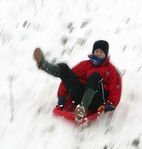 Mark sledding
