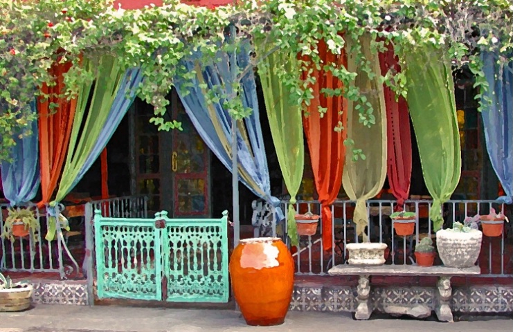 Painted Patio