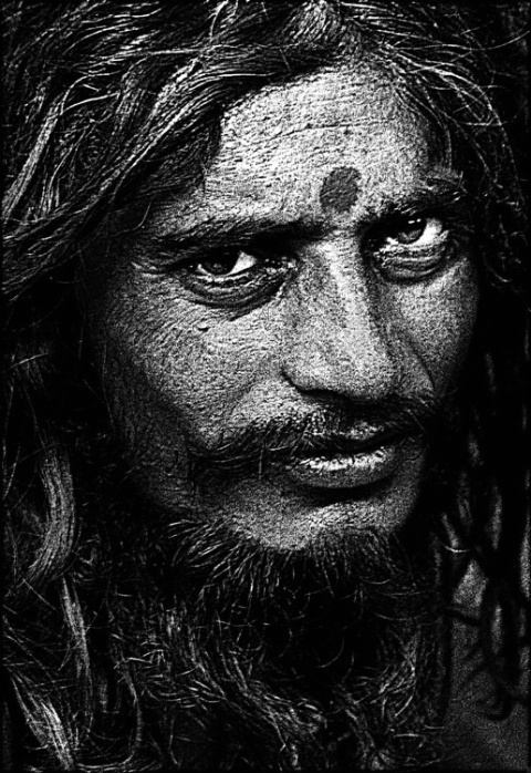 portrait of a naga sadhu