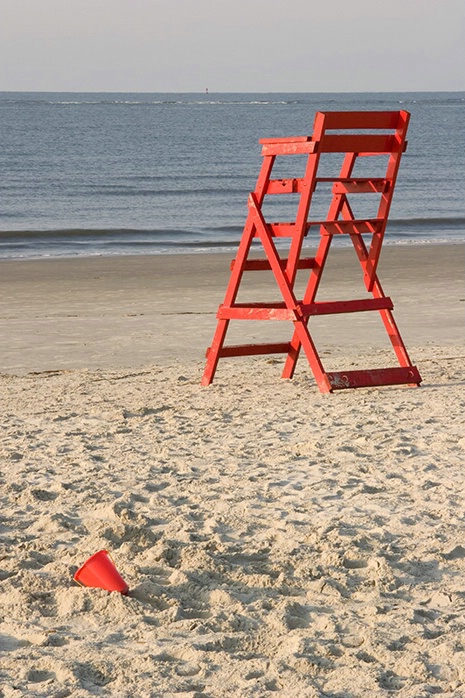 Lifeguard Chair and Bucket 6-5-06