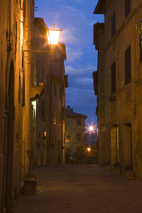 Pienza after dinner