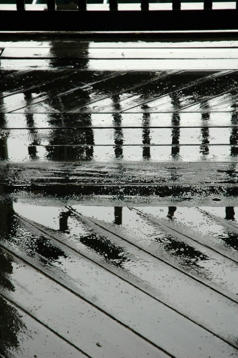 Puddles reflected