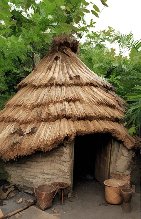 African Hut ,Eden Project,Cornwall,England
