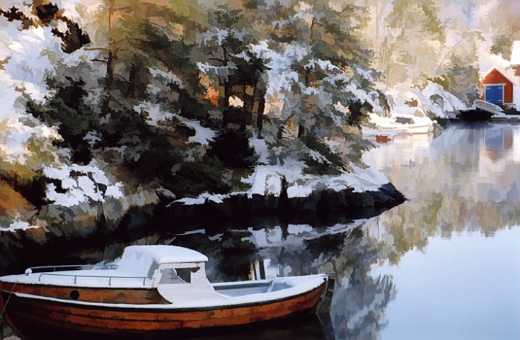 Boat on the Fjord