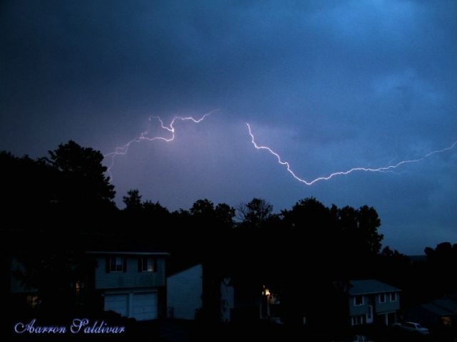 Lightning Over a Small Town