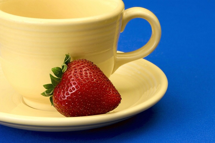 Tea Cup And Strawberry