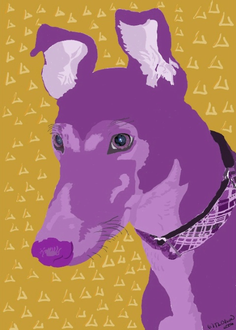 Purple Peatie Portrait