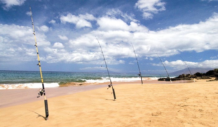 Beach Fishing on Maui