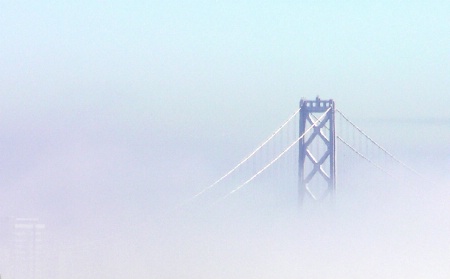 Bay Bridge in Fog 