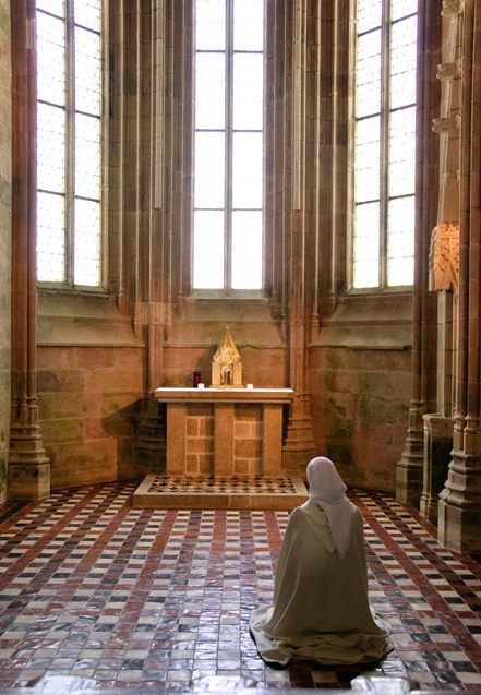 Mont St. Michel - In Prayer