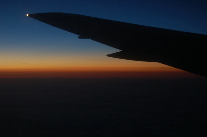 Wing sunset