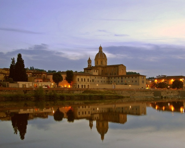 timed exposure - across the arno, florence