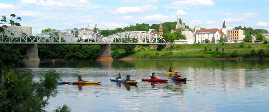 Kayaks On The Susquehanna