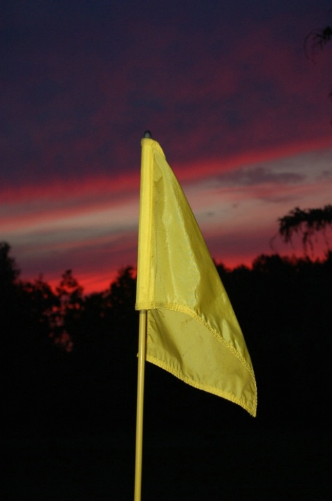 Summer sunset golf