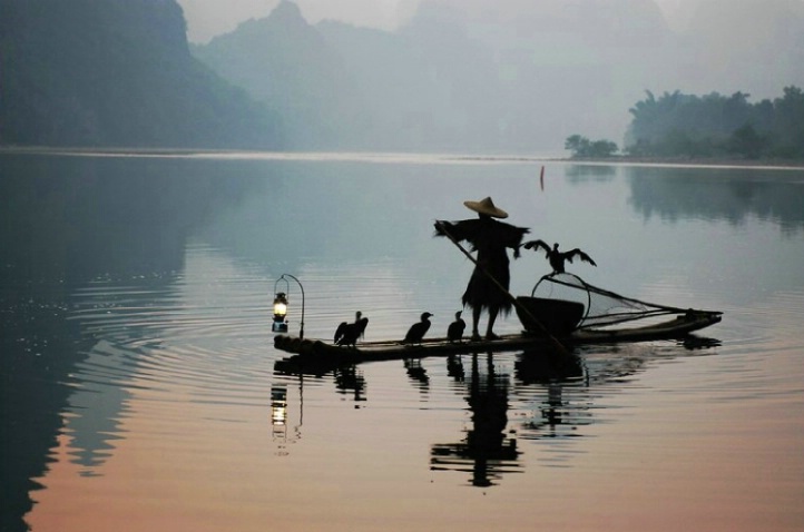 Fisherman at dawn