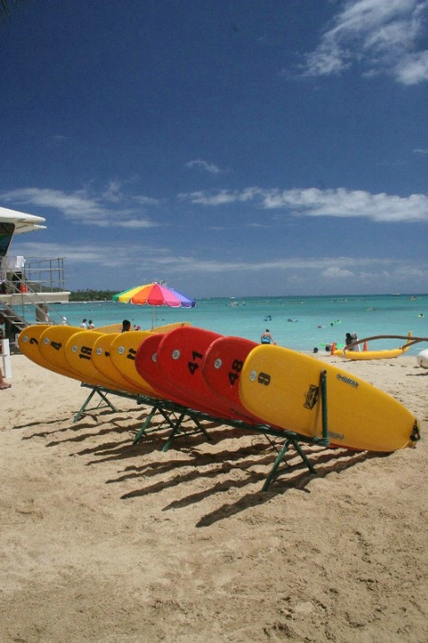 Waikiki Beach Surf Boards 03 - ID: 2453553 © Anthony Cerimele