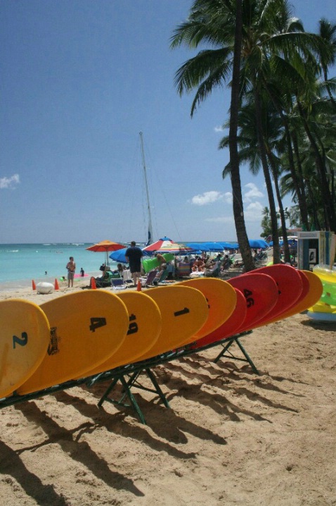 Waikiki Beach Surf Boards 04 - ID: 2453554 © Anthony Cerimele