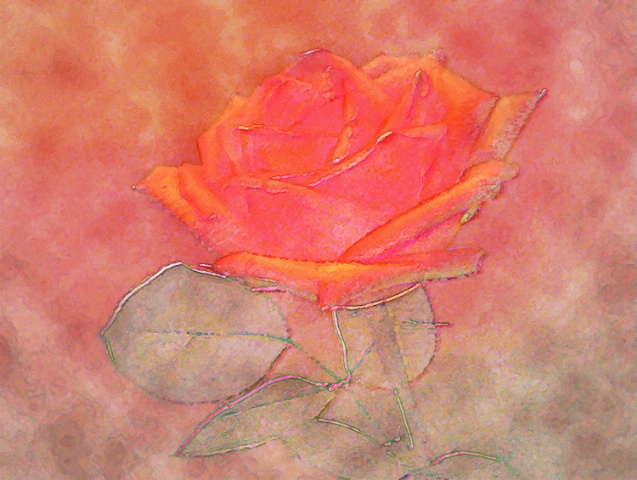 Soft Painterly Rose