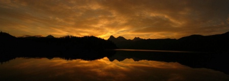 Sunrise over Lake McDonald