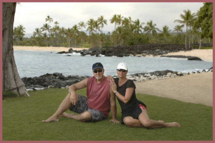 My husband and I in Hawii