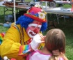 The clown at work