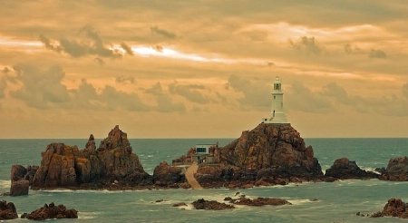 Corberie Lighthouse, Jersey, Channel Islands