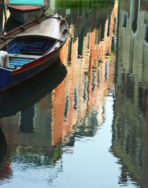 Venice canal reflection - late afternoon